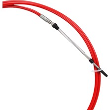 Dharry Yamaha Tekne Motor Dıştan Takma Kırmızı/siyah Için 2x 18FT Gazı Kontrol Kablo Tel (Yurt Dışından)