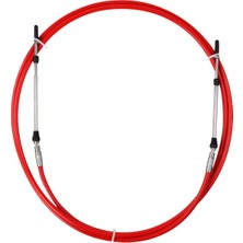 Dharry Yamaha Tekne Motor Dıştan Takma Kırmızı/siyah Için 2x 18FT Gazı Kontrol Kablo Tel (Yurt Dışından)