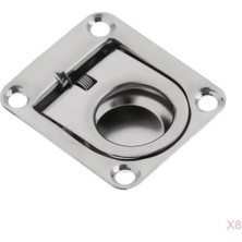 Dharry 8x Deniz Yat Karavan Güverte Kaplama Sifon Yüzüğü Çekme - Paslanmaz Çelik 43MMX 36MM (Yurt Dışından)