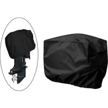 Dharry Tam Outboard Motor Kapağı Dıştan Takma Motor Kapağı Su Geçirmez Siyah Koruyucu 15-30HP (Yurt Dışından)