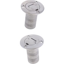 Dharry 2 x 38MM Tekne Güverte Dolgu W/ Anahtarsız Kapak 1-1/ 2 "su Deniz Paslanmaz Çelik (Yurt Dışından)