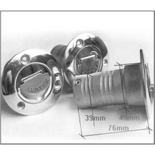Dharry 2 x 38MM Tekne Güverte Dolgu W/ Anahtarsız Kapak 1-1/ 2 "su Deniz Paslanmaz Çelik (Yurt Dışından)