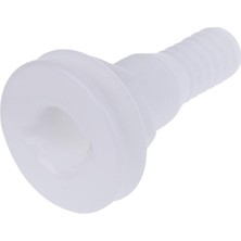 Dharry 2pcs 3/4 "dayanıklı Beyaz Plastik Thru-Hull Sintine Pompa Hortumu Tekneler Için Montaj (Yurt Dışından)