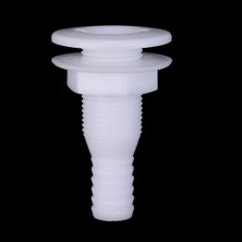 Dharry 2pcs 3/4 "dayanıklı Beyaz Plastik Thru-Hull Sintine Pompa Hortumu Tekneler Için Montaj (Yurt Dışından)