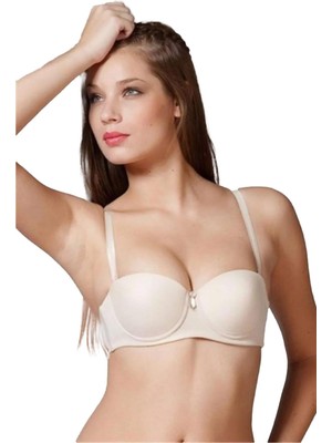 Yeni Inci Kadın Dolgulu Straplez Sütyen 6666