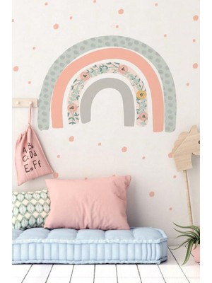 Lizpo Decor Gökkuşağı Duvar Bohem Folyo Sticker