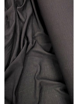 Royaleks Keten Kumaş - Organik Kumaş - Perde Kumaşı - Ince Keten - Kıyafet Için Kumaş Örtü Siyah 27