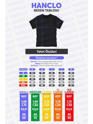 Hanclo Oversize Cool Dude Baskılı Siyah Tshirt