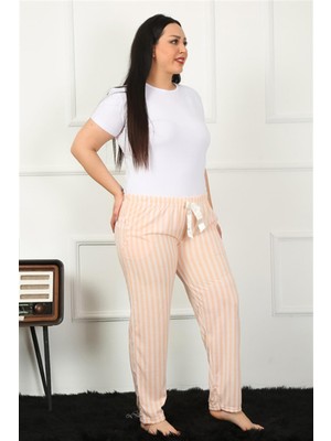 Akbeniz Kadın Pamuklu Büyük Beden Alt Pijama 27453