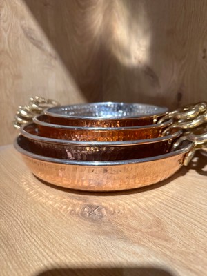 Hayal Accessories 4'lü Bakır Tava El Dövmesi