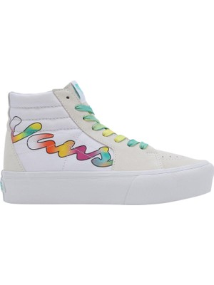 Vans Spring Fade Sk8-Hi Platform 2.0 Beyaz Sneaker10