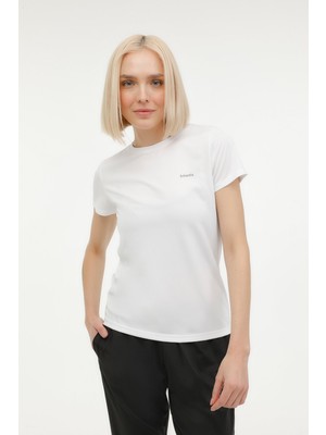 Kinetix W-SN230 Basıc Pes C Neck Beyaz Kadın Kısa Kol T-Shirt