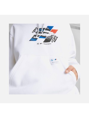 Puma Bmw M Motorsport Graphic Hoodie Erkek Sweatshirt
