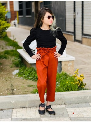 Burçak Butik Kız Çocuk Body / Yüksek Bel Pantolon