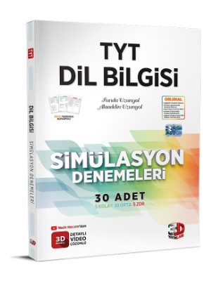 3D Yayınları TYT Dil Bilgisi Simülasyon Denemeleri - TYT Deneme - Güncel