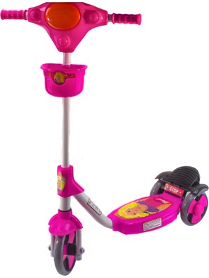 Mixoyuncak Scooter 3 Tekerlekli Frenli Prenses Scooter Sepetli 81 cm