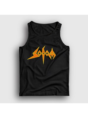 Presmono Unisex Siyah Logo Sodom Atlet