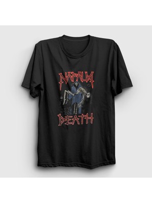 Presmono Unisex Siyah Reaper Napalm Death T-Shirt