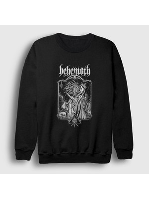 Presmono Unisex Siyah Snakes V2 Behemoth Sweatshirt