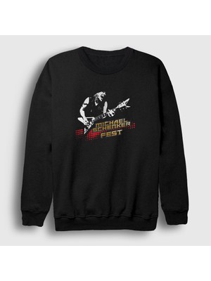 Presmono Unisex Siyah Solo Scorpions Michael Schenker Sweatshirt
