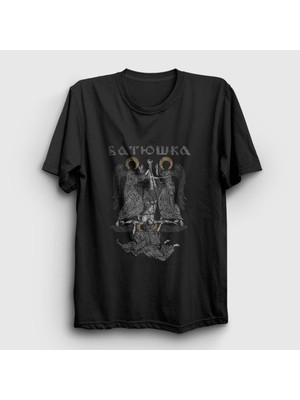 Presmono Unisex Siyah Angels Batushka T-Shirt