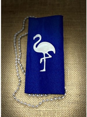 Kidspartim Gümüş Yaldızlı Lacivert Flamingo Peçete