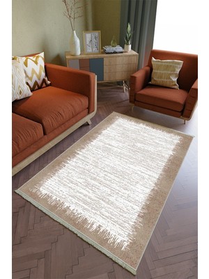 10 Post Online Salon Halısı Otantik Kahverengi Yolluk Kaymaz Yuvarlak Oval Kesme Ince Yıkanabilir Halı