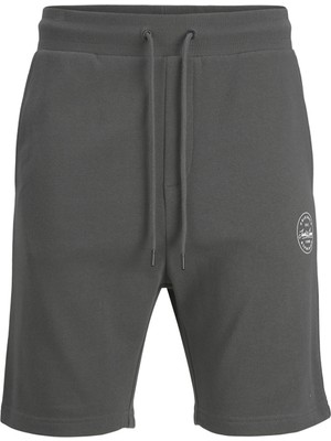 Jack & Jones Standart Gri Erkek Şort 12228647_JPSTSHARK Sweat Shorts At