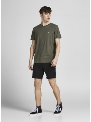 Jack & Jones Standart Siyah Erkek Şort 12182549_JPSTDAVE Jjchıno Shorts