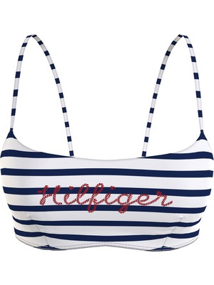 Tommy Hilfiger Mavi Kadın Bikini Üst UW0UW045400G0