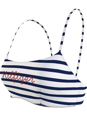 Tommy Hilfiger Mavi Kadın Bikini Üst UW0UW045400G0