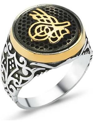 Stil Love Gümüş Tuğralı Erkek Yüzük