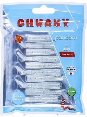 Pandora Chucky 5cm 10 Parça Lrf Silikon Sahte Yem - Glow Glıtter