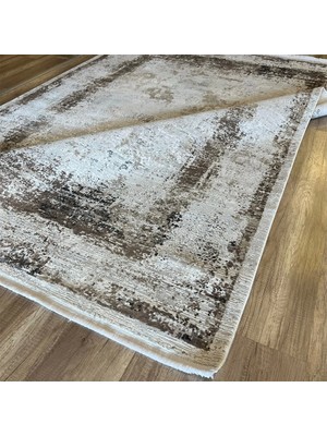 Hoom Rugs Exclusive Miami 60543/070 Krem Antrasit Modern Salon Halısı