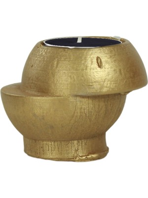 Şamdan Dekoratif Mumluk Şamdan Tealight ve Uzun Mum Uyumlu Kesik Model