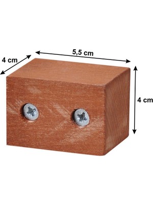 X-Perk Masa Sandalye Koltuk Kanepe Ünite Ayak Yükseltici Ağaç Takoz  Boy 4 cm En 55 mm
