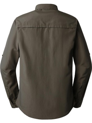 The North Face M L/s Sequoia Shirt Erkek Outdoor Gömlek Haki