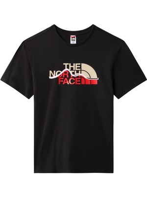 The North Face M S/s Mountain Line Tee Erkek Tişört Siyah
