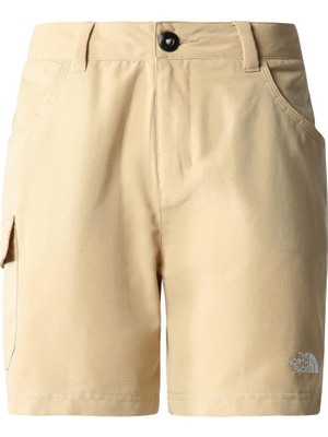 The North Face W Horizon Short Kadın Bej Şort Outdoor Kullanım İçin Hafif Kumaşlı