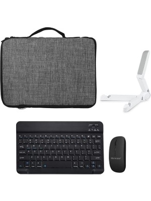 Microcase Lenovo Tab P11 (2. Nesil) 11.5 Inch Tablet Çanta + Bluetooth Klavye + Mouse + Tablet Standı - AL8112