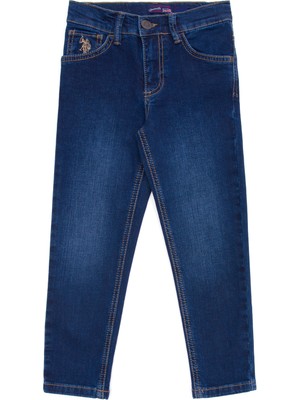 U.S. Polo Assn. Kız Çocuk Mavi Jean 50266553-DN0022