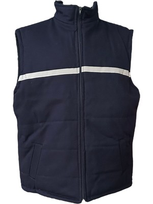 Lacivert İş Elbiseleri Gabardin Yelek Iş Kıyafeti