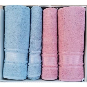 Colourist Best Set Pamuklu (Hamam Takımı) Mavi - Pembe