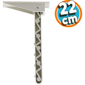 Yemek Sofra Ayağı Plastik Katlanır Yer Sofrası Sini Altı Katlanabilir 22 cm Beyaz
