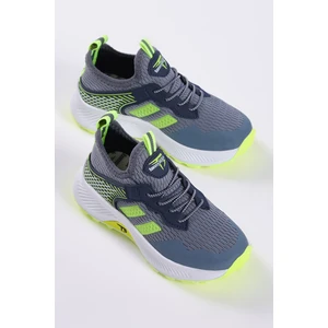 Tonny Black Çocuk Unisex Füme Sarı Rahat Kalıp Nefes Alabilen Kumaş Bağcıklı Sneaker10