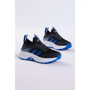 Tonny Black Çocuk Unisex Siyah Sax Rahat Kalıp Nefes Alabilen Kumaş Bağcıklı Sneaker10