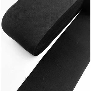 Lastik Siyah 5cm Geniş Bel 3mt  Şort, Paça,kol ve Don Lastiği 1 Paket 3 mt
