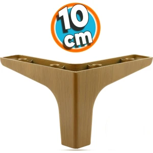 Mobilya Kanepe Çekyat Sehpa Tv Ünitesi Baza Koltuk Ayağı Koyu Ceviz Renk 10 cm Ayak