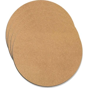 KralOfis Supla/Amerikan Servis 6 Adet  3mm Ham Mdf 32 cm Yuvarlak