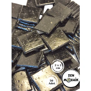 Sanatsal Mozaik Çalışmalarınız Için 20X20 mm (2x2 Cm) Renkli Cam Mozaik Taşı
